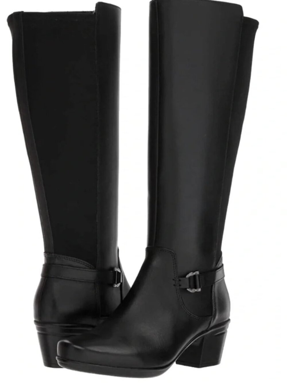 NWT - Women's Wide-Calf Knee-High Riding Boots - Black